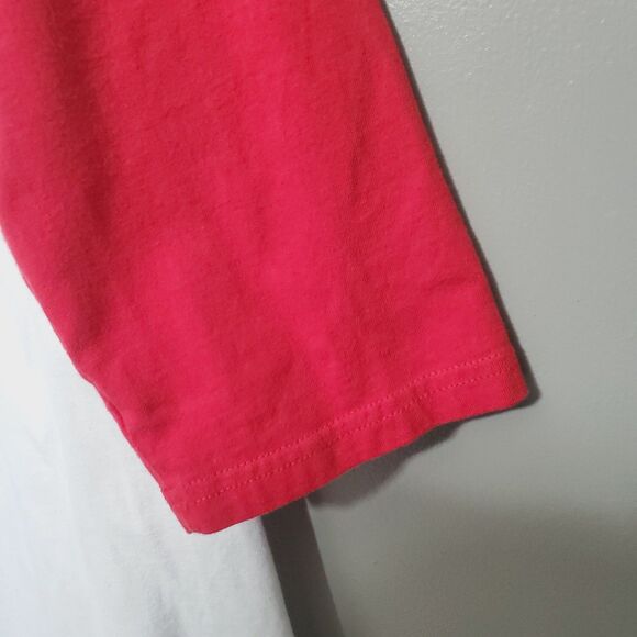 USMC Marines Semper Fidelis Baseball Tee Size XL Red White Sun International - Picture 5 of 10